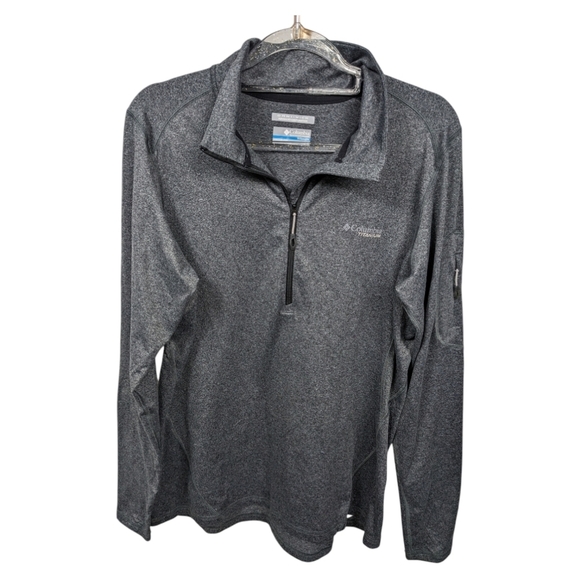 Columbia Tech Knit Quarter Zip Pullover Sz L - Picture 1 of 13